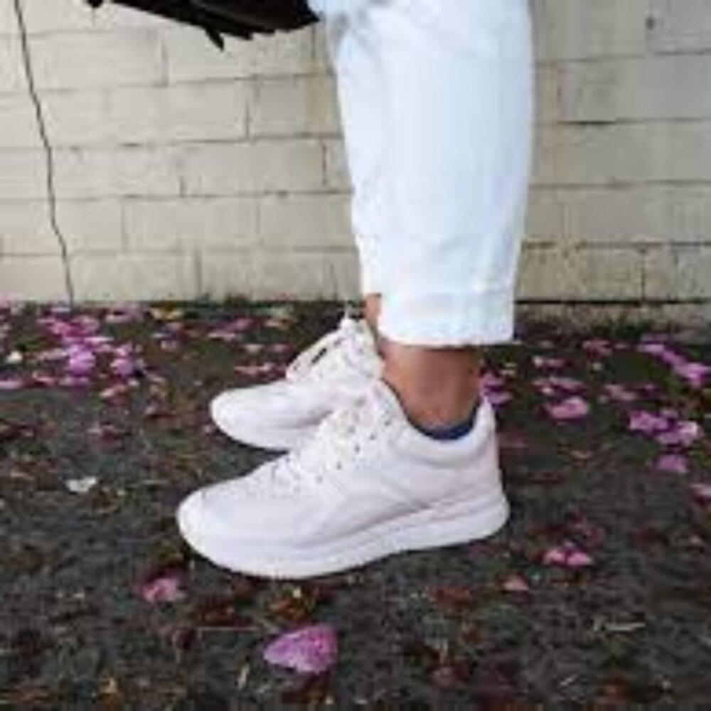 Everlane the trainer sneaker blush influencer shoes leather